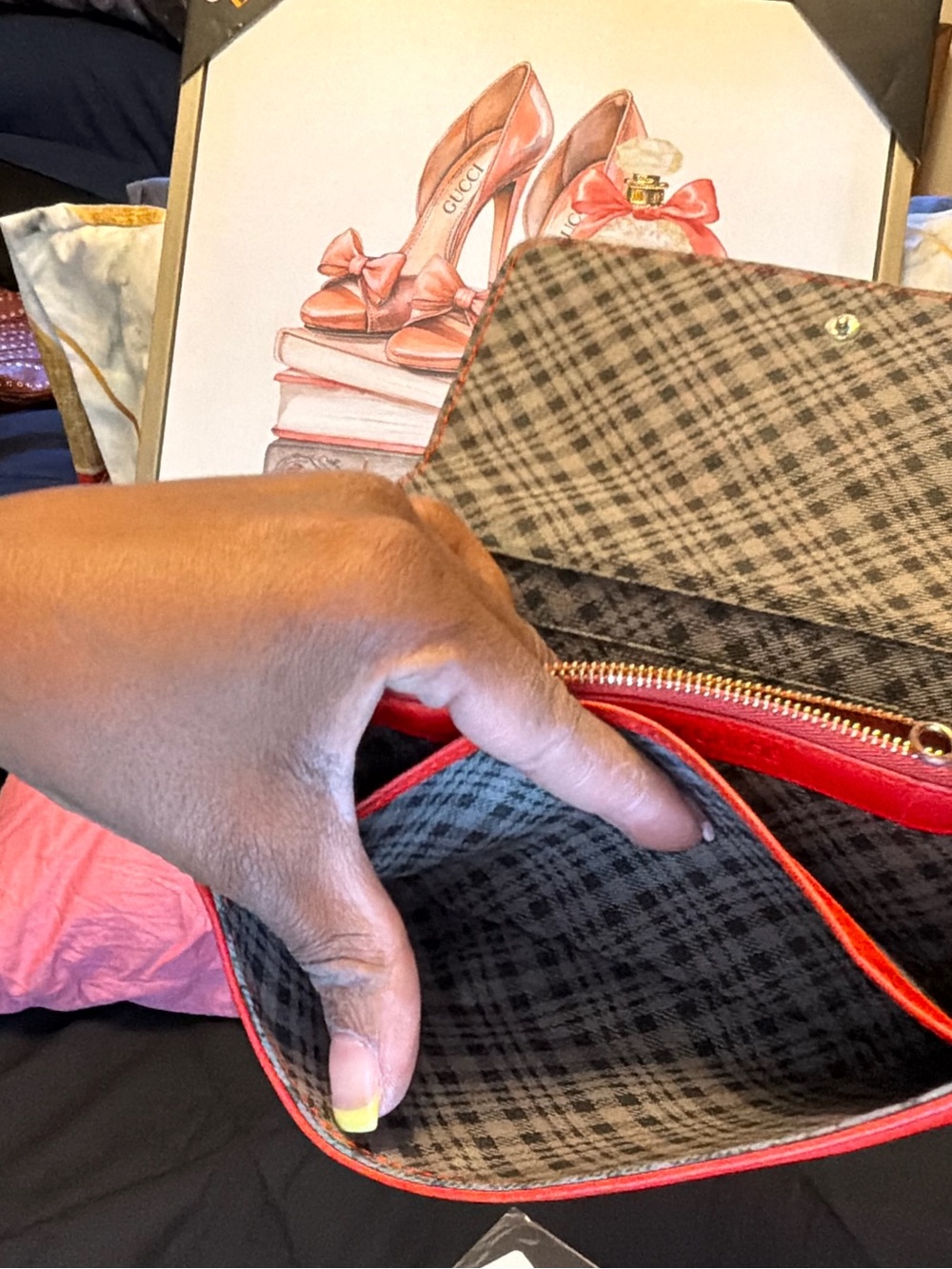See by Chloé Red Leather Bow Wallet - Picture 10 of 16